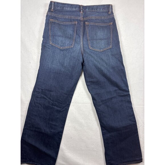 Gap Kids slouch 1969 Straight Fit Dark Wash Denim Jeans Size 16 - Picture 8 of 13